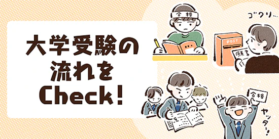 大学受験の流れをCheck！
