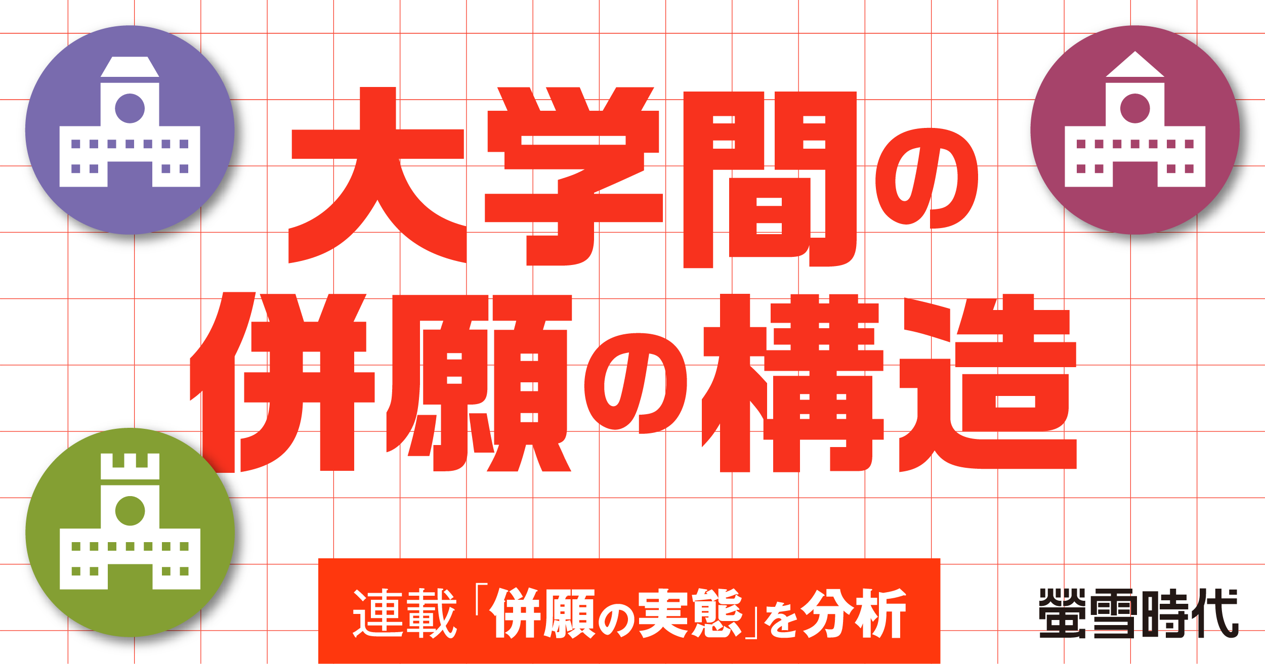大学間の併願の構造 ― 連載「併願の実態」を分析