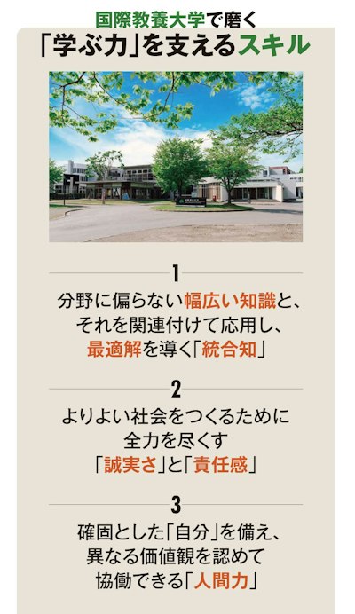 国際教養大学で磨く 「学ぶ力」を支えるスキル