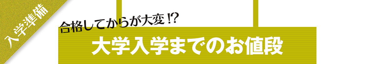 合格してからが大変!?大学入学までのお値段
