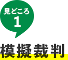 見どころ1 模擬裁判