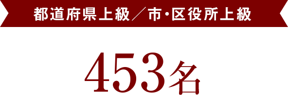 都道府県上級／市・区役所上級　453名