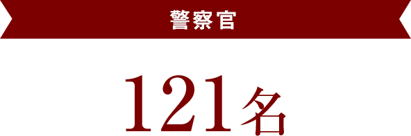 警察官　121名