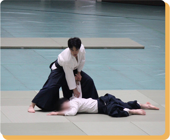 合気道の試合の写真
